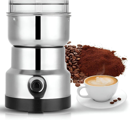Nima Mixer Grinder Smash Machine Stainless Steel Multifunctional Electric Grinder & Chopper Dried Spice Hurbal Masala Coffee Beans, Nuts & Grains, Powerful Motor Blender (Steel) (Copy)